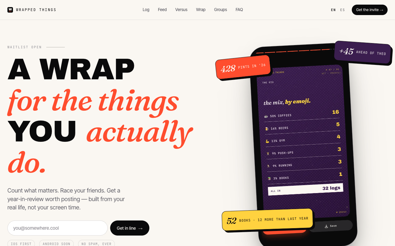 Screenshot of Wrapped Things