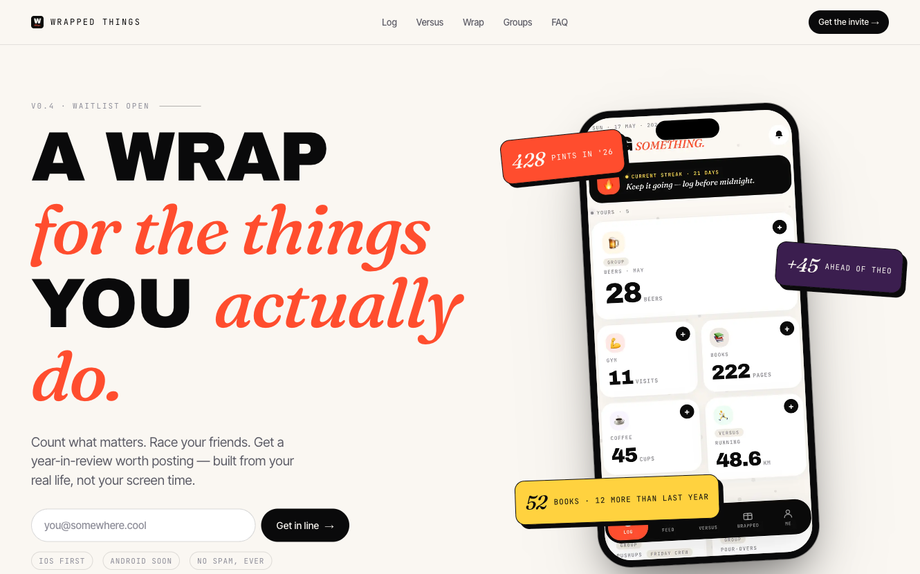 Screenshot of Wrapped Things
